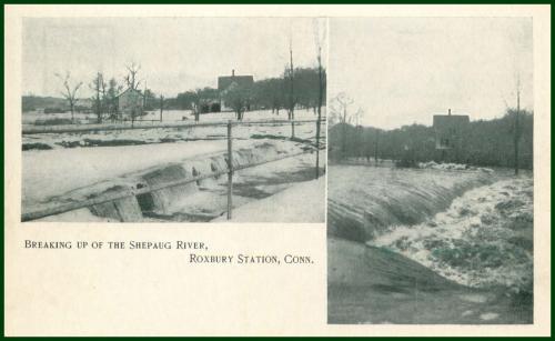 Breaking up of the Shepaug River