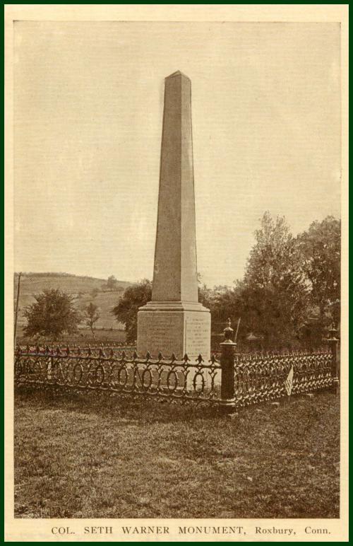 Col Seth Warner Monument.